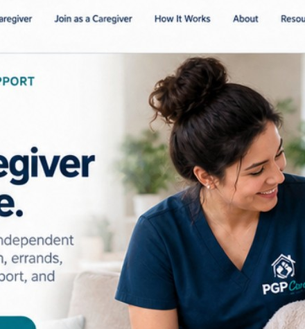 Independent caregiver spending time with an older adult